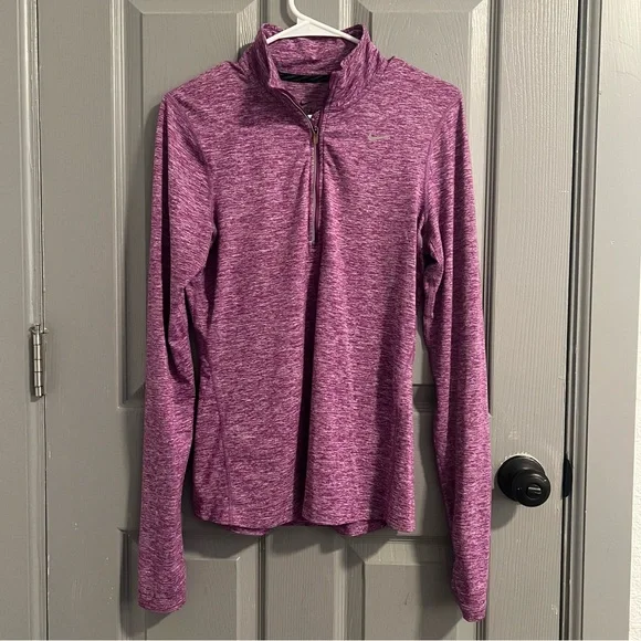 Nike Dri-FIT Heathered rust Orange and Purple  long sleeve - Picture 2 of 6
